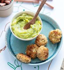 Nuggets de poulet, purée d'asperges