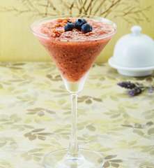 Martini de mango y blueberry
