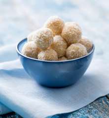 Orange, hazelnut and coconut balls