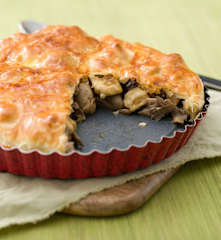 Pie de pollo y setas