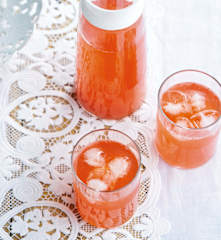 Ice tea de morango