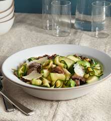 Cheesy Zucchini Pappardelle