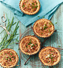 Tartelettes aux noisettes et champignons