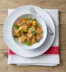 Roasted pumpkin and quinoa risotto