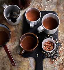 Chocolate quente de avelã