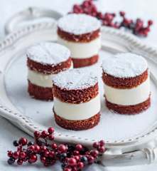 Red velvet com gelado