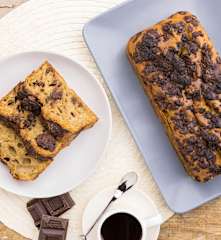 Plumcake ricotta, caffè e cioccolato