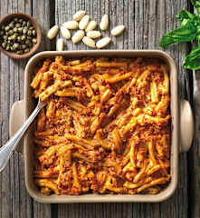 Pasta al forno vegetariana