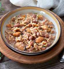 Pasta integrale fagioli e cozze