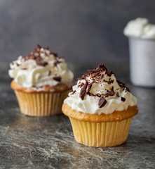 Cupcake con panna montata