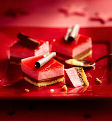 Mini-bavarois chocolat et framboise