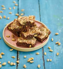 Brownies com manteiga de amendoim