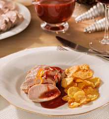 Solomillo de cerdo con salsa Cumberland