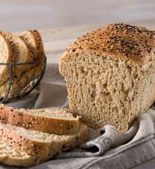 Pan integral con harina multicereales