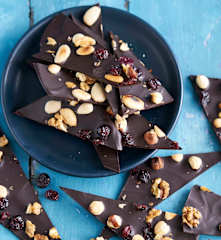 Chocolate picante com frutos secos