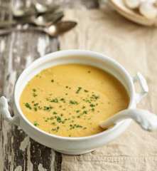 Sopa de couve-flor e alho assados