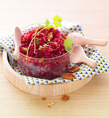 Taboulé de betterave et noix de pécan