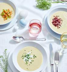 Frühlingszwiebel-Porree-Cremesuppe