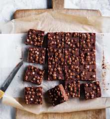 Chocolate sweet potato slice