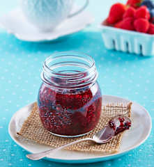 Mermelada cruda de frutos rojos