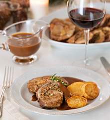 Piernas de cordero con dos rellenos