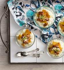 Coconut-Lime Rice Pudding With Caramelised Pineapple