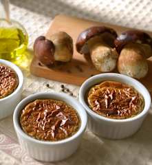 Flan di funghi porcini