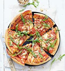 Pizza tomate et roquette