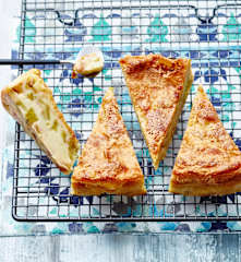 Fondant caramélisé à la rhubarbe