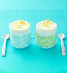 Soufflé glacé à la pêche