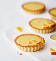 Glutenfreie Mandel-Tartelettes mit Orangencurd