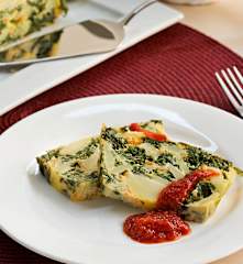 Pastel de patata con kale