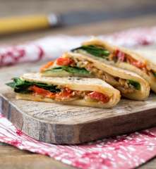 Chilli chutney quesadillas