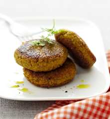 Kürbis-Grünkern-Frikadellen