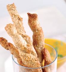 Włoskie paluszki pełnoziarniste