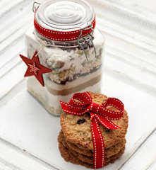 Cranberry and Pistachio Cookie Gift Jar