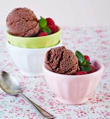 Helado de chocolate (vegano y sin gluten)