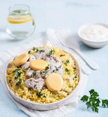 Kedgeree z dorszem i żółtkami z Varomy
