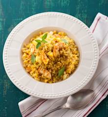 Curried Prawns with Rice