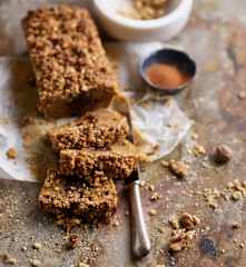 Bolo de abóbora com recheio de chocolate