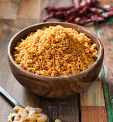 Serundeng udang kering (dried shrimp floss)