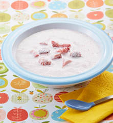 Fresas con crema de coco