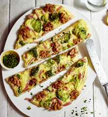Frittata broccoli e prosciutto