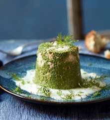 Flans d'épinards au saumon