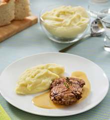 Pollo con salsa de melocotón