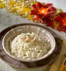 Risotto allo champagne con lardo di Colonnata