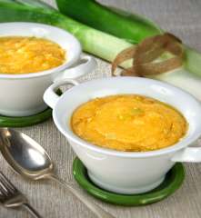 Krémová polenta s pórkem