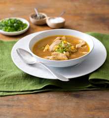 Chicken and sweet corn soup