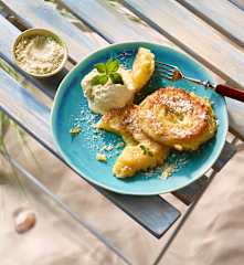 Ananas-Beignets mit Zimt-Limetten-Zucker