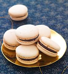 Macarons au café